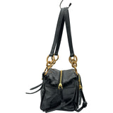 プラダ PRADA ミニ ダングル レザーハンドバッグ 1BB137 ブラック レディース
