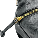 プラダ PRADA ミニ ダングル レザーハンドバッグ 1BB137 ブラック レディース