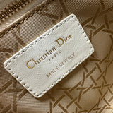 クリスチャン・ディオール Christian Dior MY ABCDIOR バッグスモール M05380NGE ホワイト カナージュラムスキン レディース ショルダーバッグ