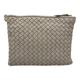 ボッテガ・ヴェネタ BOTTEGA VENETA イントレチャート ショルダーバッグ オフホワイト レザー レディース ショルダーバッグ