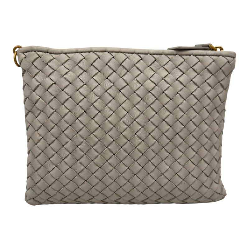 BOTTEGA VENETA イントレチャート ショルダーバッグ グレーベージュ ボッテガ・ヴェネタ BOTTEGA VENETA イントレチャート ショルダー