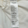 セリーヌ CELINE ロゴプリントクロップド半袖Tシャツ 2X761671Q ホワイト コットン レディース 半袖Ｔシャツ