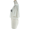 セリーヌ CELINE ロゴプリントクロップド半袖Tシャツ 2X761671Q ホワイト コットン レディース 半袖Ｔシャツ