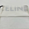 セリーヌ CELINE ロゴプリントクロップド半袖Tシャツ 2X761671Q ホワイト コットン レディース 半袖Ｔシャツ