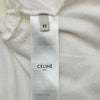 セリーヌ CELINE ロゴプリントクロップド半袖Tシャツ 2X761671Q ホワイト コットン レディース 半袖Ｔシャツ