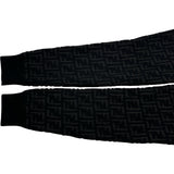 フェンディ FENDI FF総柄ニットセーター FZY063 ブラック ウール メンズ ニット