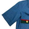 グッチ GUCCI シェリーライン半袖デニムジャケット 748621 ブルー デニム レディース デニムジャケット