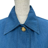 グッチ GUCCI シェリーライン半袖デニムジャケット 748621 ブルー デニム レディース デニムジャケット