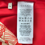 グッチ GUCCI ポピー花柄シルクジレベスト 652265 レッド/アイボリー系 シルク レディース ベスト