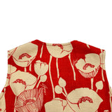 グッチ GUCCI ポピー花柄シルクジレベスト 652265 レッド/アイボリー系 シルク レディース ベスト