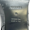 エルメス HERMES フレンチー ケリー金具ショートブーツ ブラック レザー レディース ブーツ