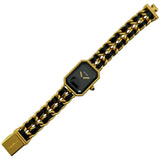 シャネル CHANEL プルミエールS H0001 ブラック メッキ クオーツ レディース 腕時計