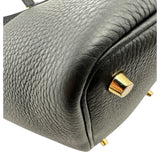 エルメス HERMES ピコタンロックPM K刻 ブラック ゴールド金具 トリヨン レディース ハンドバッグ