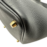 エルメス HERMES ピコタンロックPM K刻 ブラック ゴールド金具 トリヨン レディース ハンドバッグ