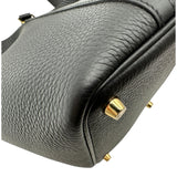 エルメス HERMES ピコタンロックPM K刻 ブラック ゴールド金具 トリヨン レディース ハンドバッグ