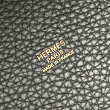 エルメス HERMES ピコタンロックPM K刻 ブラック ゴールド金具 トリヨン レディース ハンドバッグ