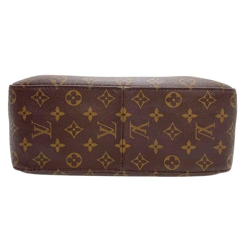 ルイヴィトン M51145モノグラム ルーピングGMトートバッグ ブラウン ルイ・ヴィトン LOUIS VUITTON ルーピングGM M51145 ブラウン ゴールド