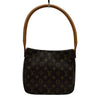 ルイ・ヴィトン LOUIS VUITTON ルーピングMM M51146 ブラウン モノグラム/レザー レディース ショルダーバッグ