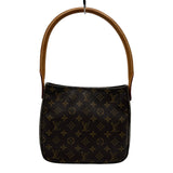 ルイ・ヴィトン LOUIS VUITTON ルーピングMM M51146 ブラウン モノグラム/レザー レディース ショルダーバッグ