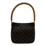 ルイ・ヴィトン LOUIS VUITTON ルーピングMM M51146 ブラウン モノグラム/レザー レディース ショルダーバッグ