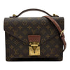 ルイ・ヴィトン LOUIS VUITTON モンソー M51187 ブラウン モノグラム/レザー レディース ショルダーバッグ