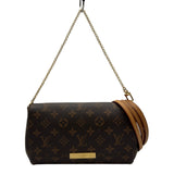 ルイ・ヴィトン LOUIS VUITTON フェイボリットPM M40717 ブラウン モノグラム/レザー レディース ショルダーバッグ