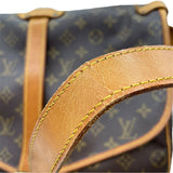 ルイ・ヴィトン LOUIS VUITTON ソミュール35 M42254 ブラウン ゴールド金具 モノグラムキャンバス レディース ショルダーバッグ