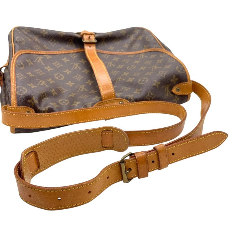ルイ・ヴィトン LOUIS VUITTON ソミュール35 M42254 ブラウン ゴールド