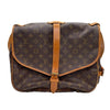 ルイ・ヴィトン LOUIS VUITTON ソミュール35 M42254 ブラウン ゴールド金具 モノグラムキャンバス レディース ショルダーバッグ