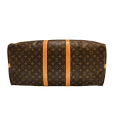 ルイ・ヴィトン LOUIS VUITTON キーポル・バンドリエール55 ブラウン ゴールド金具 モノグラムキャンバス レディース ボストンバッグ