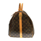 ルイ・ヴィトン LOUIS VUITTON キーポル・バンドリエール55 ブラウン ゴールド金具 モノグラムキャンバス レディース ボストンバッグ