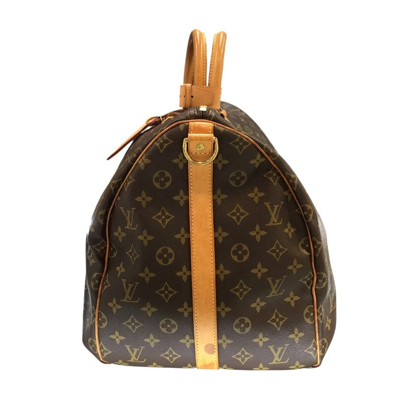 ルイヴィトン モノグラム キーポルバンドリエール55 ボストンバッグ ルイ・ヴィトン LOUIS VUITTON キーポル・バンドリエール55 ブラウン