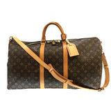 ルイ・ヴィトン LOUIS VUITTON キーポル・バンドリエール55 ブラウン ゴールド金具 モノグラムキャンバス レディース ボストンバッグ
