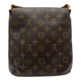 ルイ・ヴィトン LOUIS VUITTON ミュゼット・サルサ ロング M51387 ブラウン モノグラム/レザー レディース ショルダーバッグ