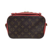 ルイ・ヴィトン LOUIS VUITTON サントンジュ M43556 ブラウン×レッド モノグラムキャンバス レディース ショルダーバッグ