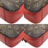 ルイ・ヴィトン LOUIS VUITTON サントンジュ M43556 ブラウン×レッド モノグラムキャンバス レディース ショルダーバッグ