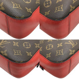 ルイ・ヴィトン LOUIS VUITTON サントンジュ M43556 ブラウン×レッド モノグラムキャンバス レディース ショルダーバッグ