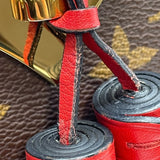 ルイ・ヴィトン LOUIS VUITTON サントンジュ M43556 ブラウン×レッド モノグラムキャンバス レディース ショルダーバッグ