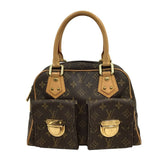 ルイ・ヴィトン LOUIS VUITTON マンハッタンPM M40026 ブラウン モノグラムキャンバス レディース ハンドバッグ