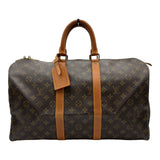 ルイ・ヴィトン LOUIS VUITTON キーポル45 M41428 ブラウン モノグラム/レザー レディース ボストンバッグ