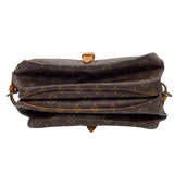 ルイ・ヴィトン LOUIS VUITTON ソミュール35 M42254 ブラウン モノグラムキャンバス ユニセックス ショルダーバッグ