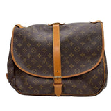ルイ・ヴィトン LOUIS VUITTON ソミュール35 M42254 ブラウン モノグラムキャンバス ユニセックス ショルダーバッグ