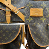 ルイ・ヴィトン LOUIS VUITTON ソミュール35 M42254 ブラウン モノグラムキャンバス ユニセックス ショルダーバッグ