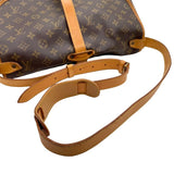ルイ・ヴィトン LOUIS VUITTON ソミュール35 M42254 ブラウン モノグラムキャンバス ユニセックス ショルダーバッグ