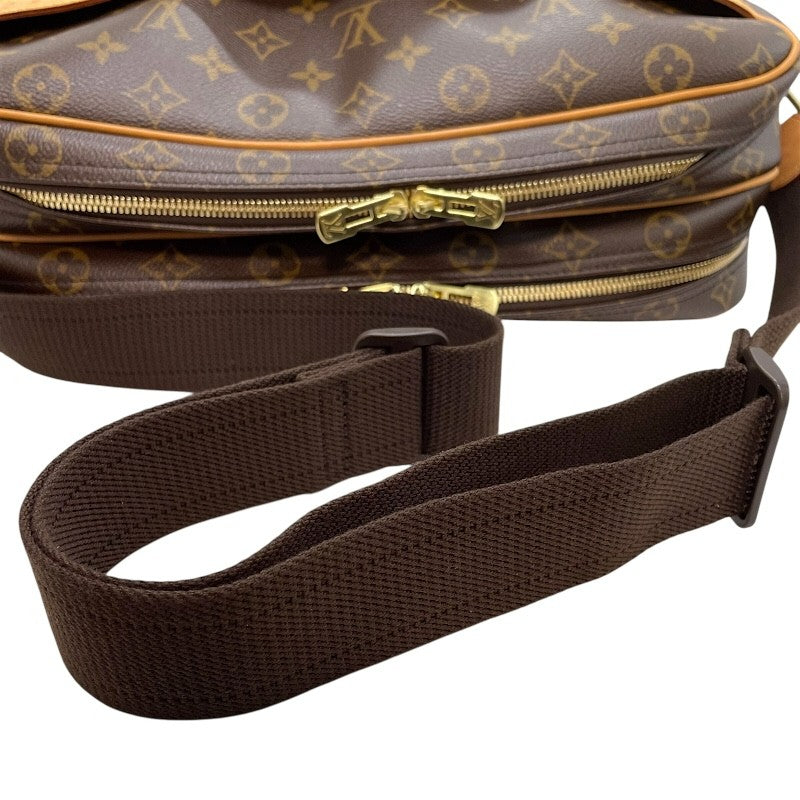 ルイ・ヴィトン LOUIS VUITTON リポーターGM M45252 ブラウン ゴールド