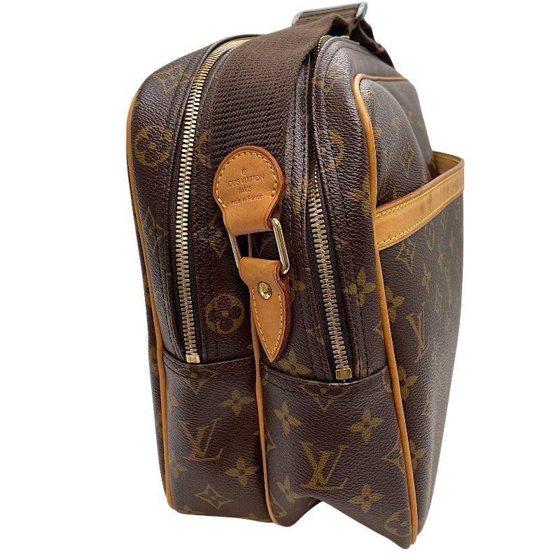 ルイ・ヴィトン LOUIS VUITTON リポーターGM M45252 ブラウン ゴールド