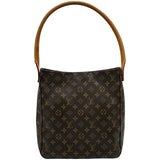 ルイ・ヴィトン LOUIS VUITTON ルーピングGM M51145 ブラウン モノグラムキャンバス レディース ショルダーバッグ