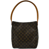 ルイ・ヴィトン LOUIS VUITTON ルーピングGM M51145 ブラウン モノグラムキャンバス レディース ショルダーバッグ