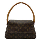 ルイ・ヴィトン LOUIS VUITTON ミニ・ルーピング M51147 ブラウン モノグラム/レザー レディース ショルダーバッグ
