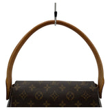 ルイ・ヴィトン LOUIS VUITTON ミニ・ルーピング M51147 ブラウン モノグラム/レザー レディース ショルダーバッグ